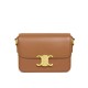 Replica Borsa Celine Teen Triomphe in pelle di vitello lucida caffè Replica Borsa Celine Teen Triomphe in pelle di vitello lucida caffè