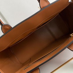 Borsa Celine Conti in morbida pelle di vitello caffè