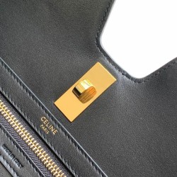 Borsa Celine Cabas 16 Pelle di vitello liscia Nera