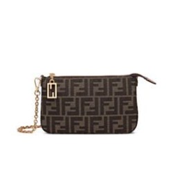 Fendi Baguette Pouch 8BS073 Borsa Caffè