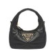 Replica Mini borsa Prada in pelle nappa con impunture 1BA384 Nera Replica Mini borsa Prada in pelle nappa con impunture 1BA384 Nera