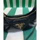 Replica Mini borsa Prada in pelle nappa con impunture 1BA384 Nera Replica Mini borsa Prada in pelle nappa con impunture 1BA384 Nera