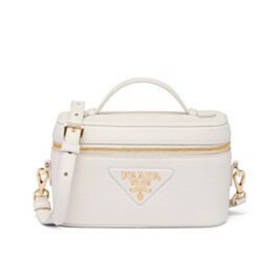 Replica Prada Miniborsa in pelle 1BH202 Bianca Replica Prada Miniborsa in pelle 1BH202 Bianca