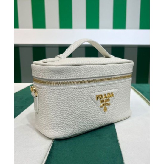 Replica Prada Miniborsa in pelle 1BH202 Bianca Replica Prada Miniborsa in pelle 1BH202 Bianca