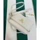 Replica Prada Miniborsa in pelle 1BH202 Bianca Replica Prada Miniborsa in pelle 1BH202 Bianca
