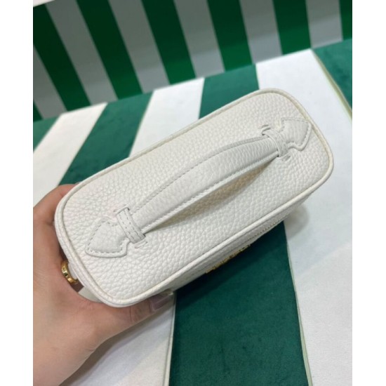 Replica Prada Miniborsa in pelle 1BH202 Bianca Replica Prada Miniborsa in pelle 1BH202 Bianca