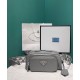 Replica Borsa a tracolla multitasche Prada Nappa in pelle anticata 1BH198 Grigia Replica Borsa a tracolla multitasche Prada Nappa in pelle anticata 1BH198 Grigia