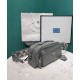 Replica Borsa a tracolla multitasche Prada Nappa in pelle anticata 1BH198 Grigia Replica Borsa a tracolla multitasche Prada Nappa in pelle anticata 1BH198 Grigia