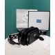 Replica Borsa a tracolla multitasche Prada Nappa in pelle anticata 1BH198 Nera Replica Borsa a tracolla multitasche Prada Nappa in pelle anticata 1BH198 Nera