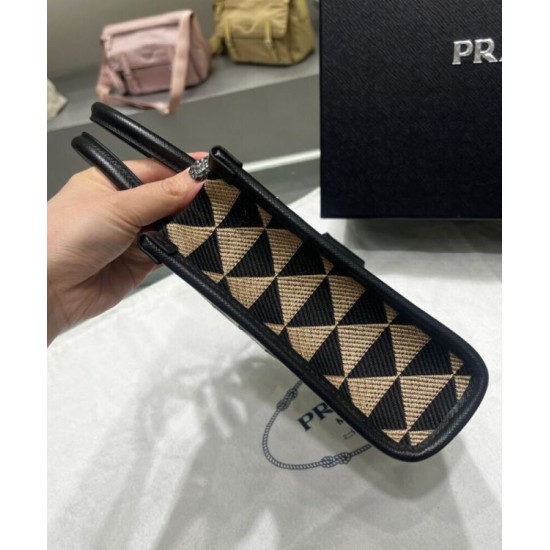 Replica Micro Borsa Prada Symbole In Tessuto Jacquard Nera Replica Micro Borsa Prada Symbole In Tessuto Jacquard Nera