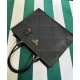 Replica Borsa Prada Prada Symbole grande in pelle con impunture 1BA377 Nera Replica Borsa Prada Prada Symbole grande in pelle con impunture 1BA377 Nera