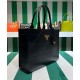 Replica Borsa Prada Symbole media in pelle Prada con impunture 1BA378 nera