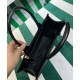 Replica Borsa Prada Symbole media in pelle Prada con impunture 1BA378 nera
