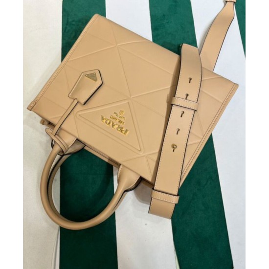 Replica Prada Borsa Prada Symbole piccola in pelle con impunture 1BA379 Albicocca Replica Prada Borsa Prada Symbole piccola in pelle con impunture 1BA379 Albicocca