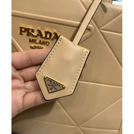 Replica Prada Borsa Prada Symbole piccola in pelle con impunture 1BA379 Albicocca Replica Prada Borsa Prada Symbole piccola in pelle con impunture 1BA379 Albicocca