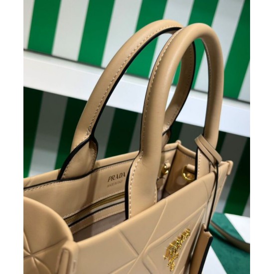 Replica Prada Borsa Prada Symbole piccola in pelle con impunture 1BA379 Albicocca Replica Prada Borsa Prada Symbole piccola in pelle con impunture 1BA379 Albicocca