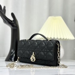 Christian Dior Miss Dior Lady Dior Mini Borsa Nera