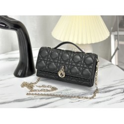 Christian Dior Miss Dior Lady Dior Mini Borsa Nera
