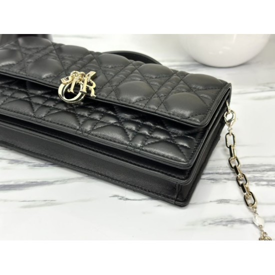 Replica Christian Dior Miss Dior Lady Dior Mini Borsa Nera Replica Christian Dior Miss Dior Lady Dior Mini Borsa Nera