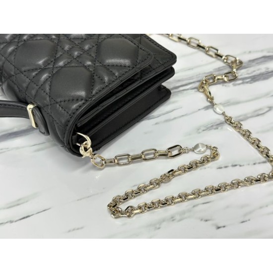 Replica Christian Dior Miss Dior Lady Dior Mini Borsa Nera Replica Christian Dior Miss Dior Lady Dior Mini Borsa Nera
