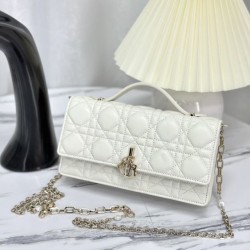 Christian Dior Miss Dior Lady Dior Mini Borsa Bianca