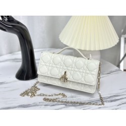 Christian Dior Miss Dior Lady Dior Mini Borsa Bianca
