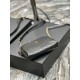 Replica Borsa a catena YSL Saint Laurent Gaby con cerniera e catena 18 cm Nera
