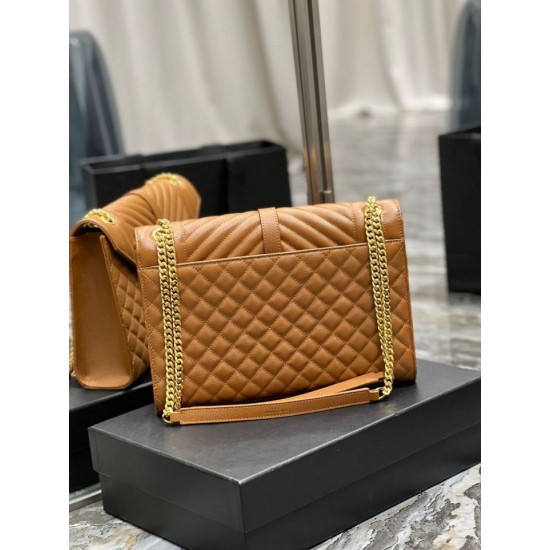 Replica Borsa a busta grande YSL Saint Laurent Mix Matelasse Caramello 31 cm Replica Borsa a busta grande YSL Saint Laurent Mix Matelasse Caramello 31 cm