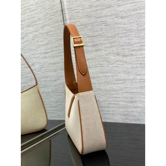 Replica Borsa Hobo YSL Saint Laurent Le 5 A 7 in pelle di tela