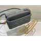 Replica Christian Dior Caro Pouch Cannage Vitello Blu Replica Christian Dior Caro Pouch Cannage Vitello Blu