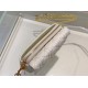 Replica Christian Dior Caro Pouch Cannage Vitello Bianco