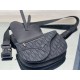 Replica Christian Dior Saddle Men Pouch Dior Oblique Jacquard nero