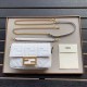 Replica Borsa Fendi Mini Baguette Motivo FF Bianca Replica Borsa Fendi Mini Baguette Motivo FF Bianca