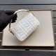 Replica Borsa Fendi Mini Baguette Motivo FF Bianca Replica Borsa Fendi Mini Baguette Motivo FF Bianca