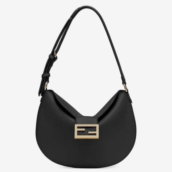 Replica Fendi Piccola Borsa Hobo Croissant Nera Replica Fendi Piccola Borsa Hobo Croissant Nera