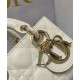 Replica Christian Dior Micro Lady d-Joy Borsa Latte Vernice Cannage Pelle di vitello Crema Replica Christian Dior Micro Lady d-Joy Borsa Latte Vernice Cannage Pelle di vitello Crema