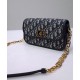 Replica Christian Dior 30 Montaigne Avenue Bag Box pelle di vitello blu scuro Replica Christian Dior 30 Montaigne Avenue Bag Box pelle di vitello blu scuro