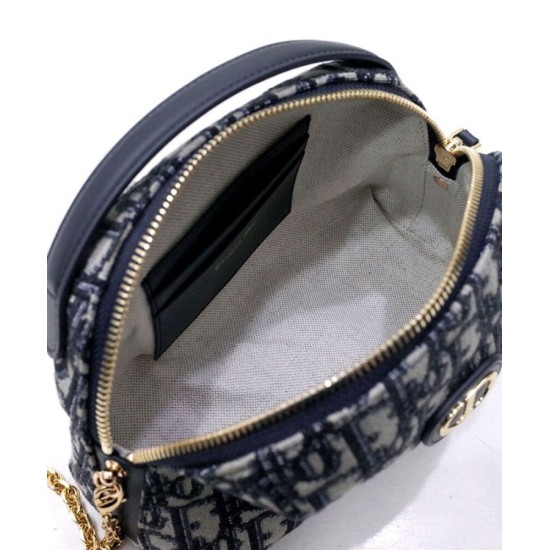 Replica Borsa Christian Dior Mini 30 Montaigne D-Cosy blu scuro Replica Borsa Christian Dior Mini 30 Montaigne D-Cosy blu scuro