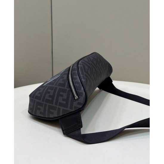 Replica Marsupio in tessuto Fendi FF 7VA562 nero Replica Marsupio in tessuto Fendi FF 7VA562 nero