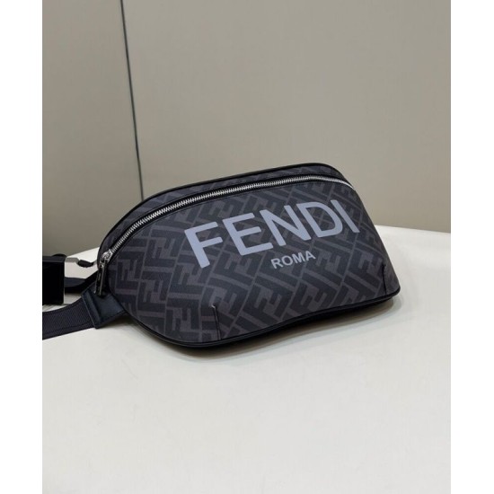 Replica Marsupio in tessuto Fendi FF 7VA562 nero Replica Marsupio in tessuto Fendi FF 7VA562 nero