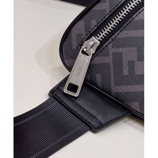 Replica Marsupio in tessuto Fendi FF 7VA562 nero Replica Marsupio in tessuto Fendi FF 7VA562 nero