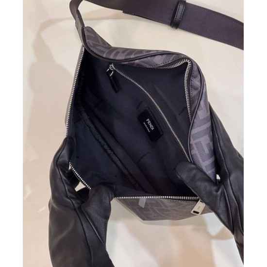 Replica Marsupio in tessuto Fendi FF 7VA562 nero Replica Marsupio in tessuto Fendi FF 7VA562 nero