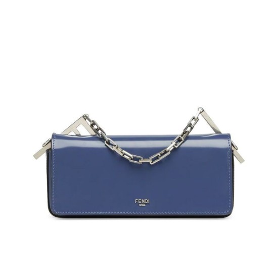 Replica Mini borsa Fendi First Sight 8BS072 blu Replica Mini borsa Fendi First Sight 8BS072 blu