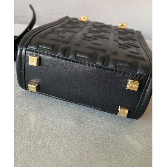 Replica Borsa shopper Fendi Mini Sunshine 8BS051 nera Replica Borsa shopper Fendi Mini Sunshine 8BS051 nera
