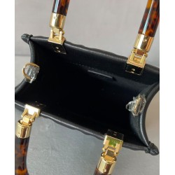 Borsa shopper Fendi Mini Sunshine 8BS051 nera