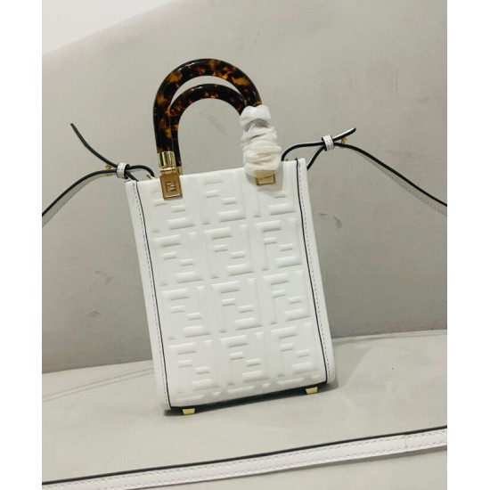 Replica Borsa shopper Fendi Mini Sunshine 8BS051 Crema Replica Borsa shopper Fendi Mini Sunshine 8BS051 Crema