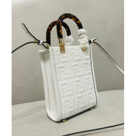 Replica Borsa shopper Fendi Mini Sunshine 8BS051 Crema Replica Borsa shopper Fendi Mini Sunshine 8BS051 Crema