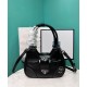 Replica Borsa Prada Moon imbottita in nappa 1BA381 nera