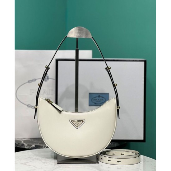 Replica Borsa a tracolla in pelle Prada 1BC194 Crema Replica Borsa a tracolla in pelle Prada 1BC194 Crema