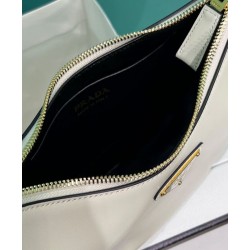Borsa a tracolla in pelle Prada 1BC194 Crema